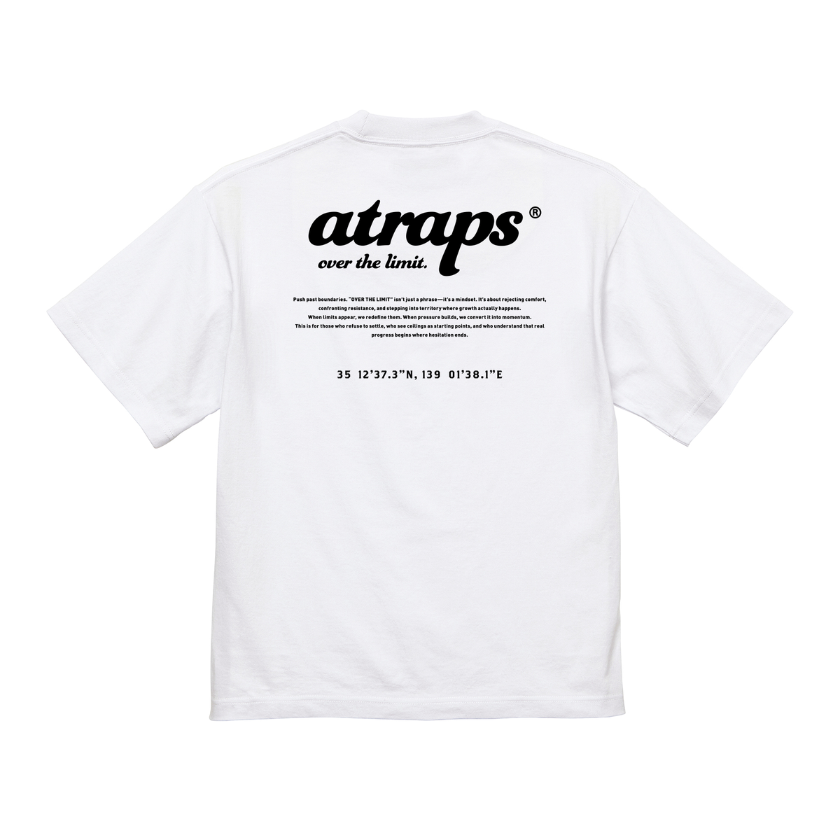 AT MN TEE 01 ホワイト 背面
