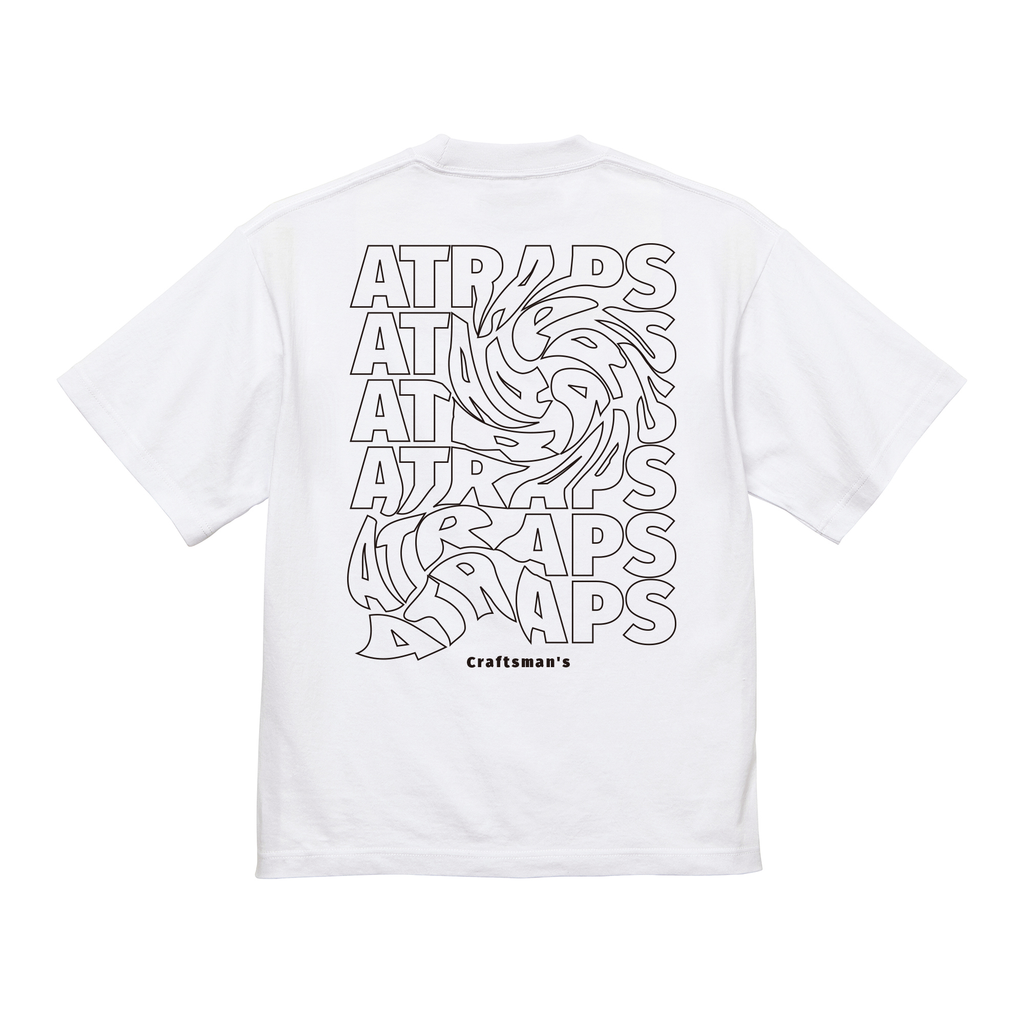 AT MN TEE 06 ホワイト 背面