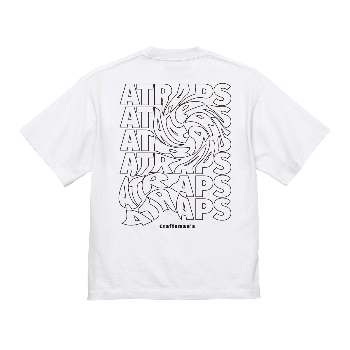 AT MN TEE 06 ホワイト 背面