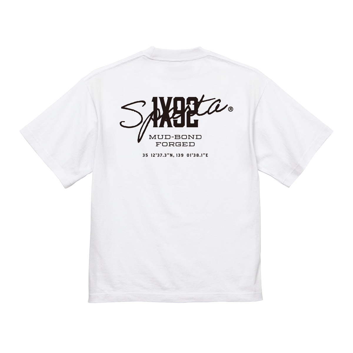 AT MN TEE 07 ホワイト 背面