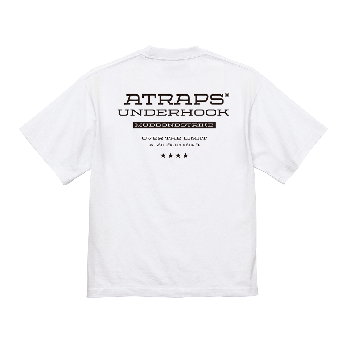 AT MN TEE 08 ホワイト 背面